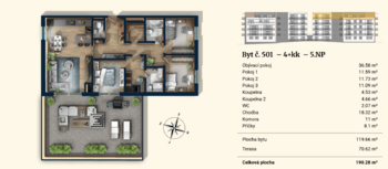 Prodej bytu 4+kk v osobním vlastnictví 120 m², Plzeň