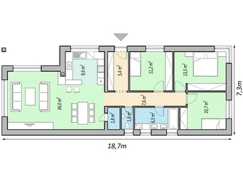 Rodinný dům na klíč, Valtrovice - Prodej domu 102 m², Valtrovice