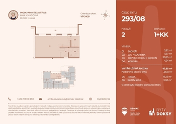 Prodej bytu 1+kk v osobním vlastnictví 64 m², Doksy