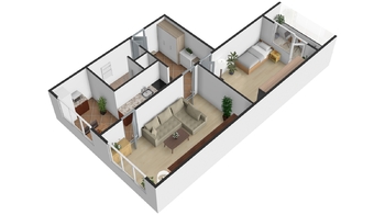 Prodej bytu 2+1 v osobním vlastnictví 61 m², Chomutov