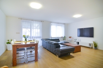 Obývací pokoj s jídelnou - Prodej domu 179 m², Rakvice