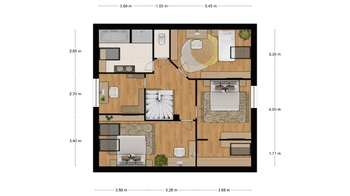 Půdorys - Prodej domu 179 m², Rakvice