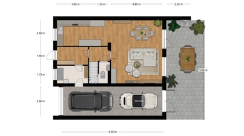 Půdorys - Prodej domu 179 m², Rakvice