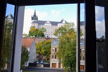 výhled z okna - Pronájem bytu 3+1 v osobním vlastnictví 64 m², Teplice