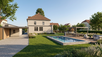 VIZUALIZACE - Prodej domu 235 m², Praha 9 - Běchovice
