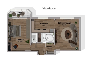 Prodej bytu 2+1 v osobním vlastnictví 56 m², Ostrava