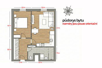 Prodej bytu 2+kk v osobním vlastnictví 44 m², Praha 5 - Zbraslav