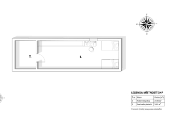 Půdorys 3.NP - Prodej domu 180 m², Vejprty