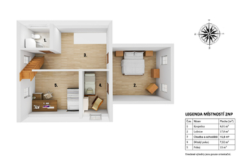 3D model - Prodej domu 180 m², Vejprty