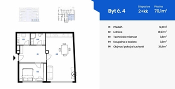 Prodej bytu 2+kk v osobním vlastnictví 76 m², Karlovy Vary