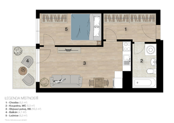 Prodej bytu 2+kk v družstevním vlastnictví 40 m², Praha 10 - Dolní Měcholupy