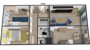 Prodej bytu 3+1 v osobním vlastnictví 64 m², Kladno