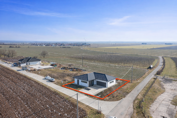 Vizualizace domu - Prodej pozemku 839 m², Hvozdnice