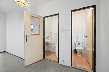 Oddělená koupelna a WC - Prodej bytu 4+kk v osobním vlastnictví 96 m², Praha 10 - Vršovice