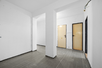 Prostorná hala v bytě   - Prodej bytu 4+kk v osobním vlastnictví 96 m², Praha 10 - Vršovice