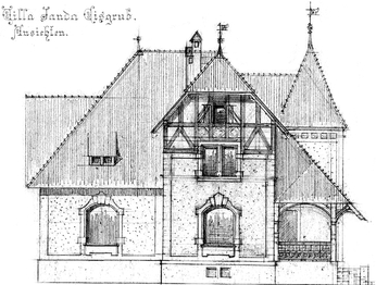 Historické foto Vily - Prodej bytu 1+kk v osobním vlastnictví 29 m², Lednice