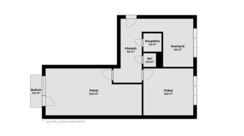 Prodej bytu 2+1 v osobním vlastnictví 55 m², Brno