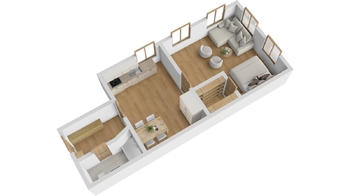 Pronájem bytu 1+1 v osobním vlastnictví 50 m², Nová Paka