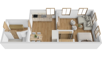 Pronájem bytu 1+1 v osobním vlastnictví 50 m², Nová Paka