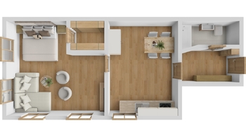 Pronájem bytu 1+1 v osobním vlastnictví 50 m², Nová Paka