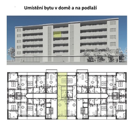 Umístění v domě a na podlaží - Prodej bytu 2+kk v osobním vlastnictví 73 m², České Budějovice