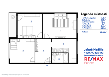 Prodej bytu 3+1 v osobním vlastnictví 62 m², Dobřany