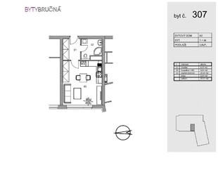 Pronájem bytu 1+kk v osobním vlastnictví 32 m², Plzeň