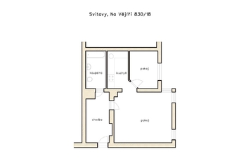 Prodej bytu 2+kk v družstevním vlastnictví 74 m², Svitavy