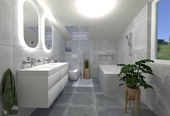 koupelna - Prodej bytu 5+kk v osobním vlastnictví 160 m², Praha 9 - Koloděje