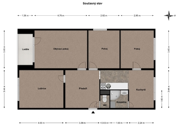 Prodej bytu 4+1 v osobním vlastnictví 81 m², Mariánské Lázně