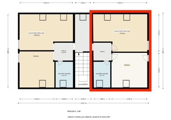 Pronájem bytu 2+kk v osobním vlastnictví 57 m², Praha 9 - Horní Počernice