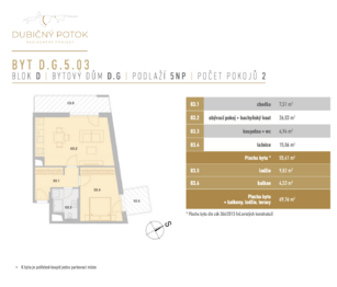 Prodej bytu 2+kk v osobním vlastnictví 55 m², České Budějovice