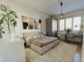 Vizualizace velké ložnice - Prodej bytu 3+1 v družstevním vlastnictví 71 m², Praha 10 - Záběhlice