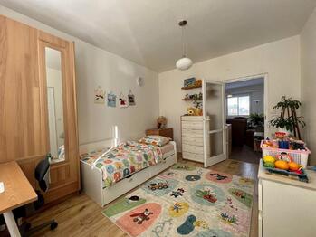 Vizualizace ložnice/ dětský pokoj - Prodej bytu 3+1 v družstevním vlastnictví 71 m², Praha 10 - Záběhlice