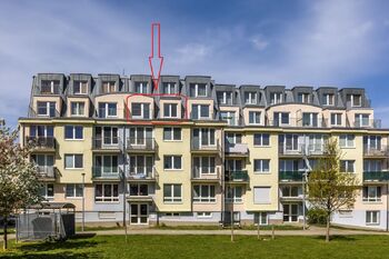 Pohled na dům - Pronájem bytu 2+kk v družstevním vlastnictví 48 m², Praha 4 - Chodov