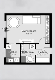 Prodej bytu 1+1 v osobním vlastnictví 30 m², Praha 4 - Chodov