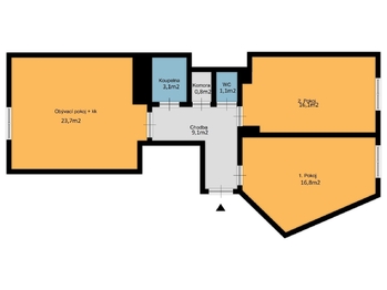 Pronájem bytu 3+kk v osobním vlastnictví 71 m², Praha 7 - Holešovice