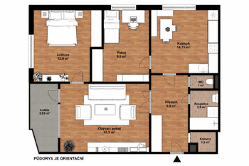 Prodej bytu 3+1 v osobním vlastnictví 80 m², Liberec