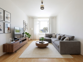 Obývák by mohl vypadat takto - Prodej bytu 3+1 v osobním vlastnictví 63 m², Čáslav