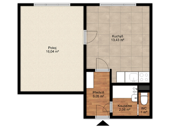 Prodej bytu 1+1 v družstevním vlastnictví 36 m², Postoloprty