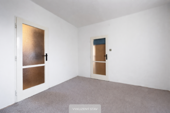 Vyklizený stav - Prodej bytu 3+1 v osobním vlastnictví 73 m², Praha 9 - Hloubětín