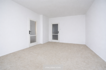 Vyklizený stav - Prodej bytu 3+1 v osobním vlastnictví 73 m², Praha 9 - Hloubětín