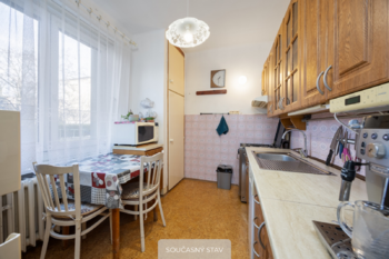 Současný stav - Prodej bytu 3+1 v osobním vlastnictví 73 m², Praha 9 - Hloubětín