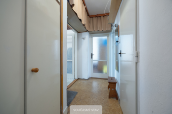 Současný stav - Prodej bytu 3+1 v osobním vlastnictví 73 m², Praha 9 - Hloubětín