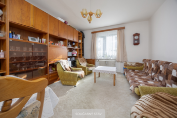 Současný stav - Prodej bytu 3+1 v osobním vlastnictví 73 m², Praha 9 - Hloubětín