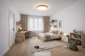Fotostaging (vizualizace) - Prodej bytu 3+1 v osobním vlastnictví 73 m², Praha 9 - Hloubětín