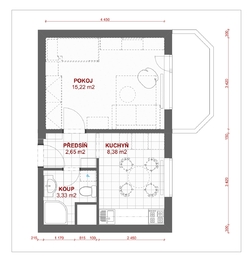 Pronájem bytu 1+1 v osobním vlastnictví 35 m², Uherský Brod