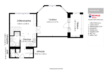 Prodej bytu 2+kk v osobním vlastnictví 58 m², Karlovy Vary