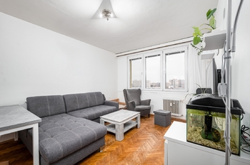 Obývací pokoj - Prodej bytu 3+1 v osobním vlastnictví 65 m², České Budějovice