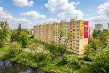 Letecký pohled - Prodej bytu 3+1 v osobním vlastnictví 65 m², České Budějovice